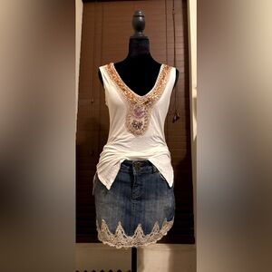 Vintage Sequins Tank Top